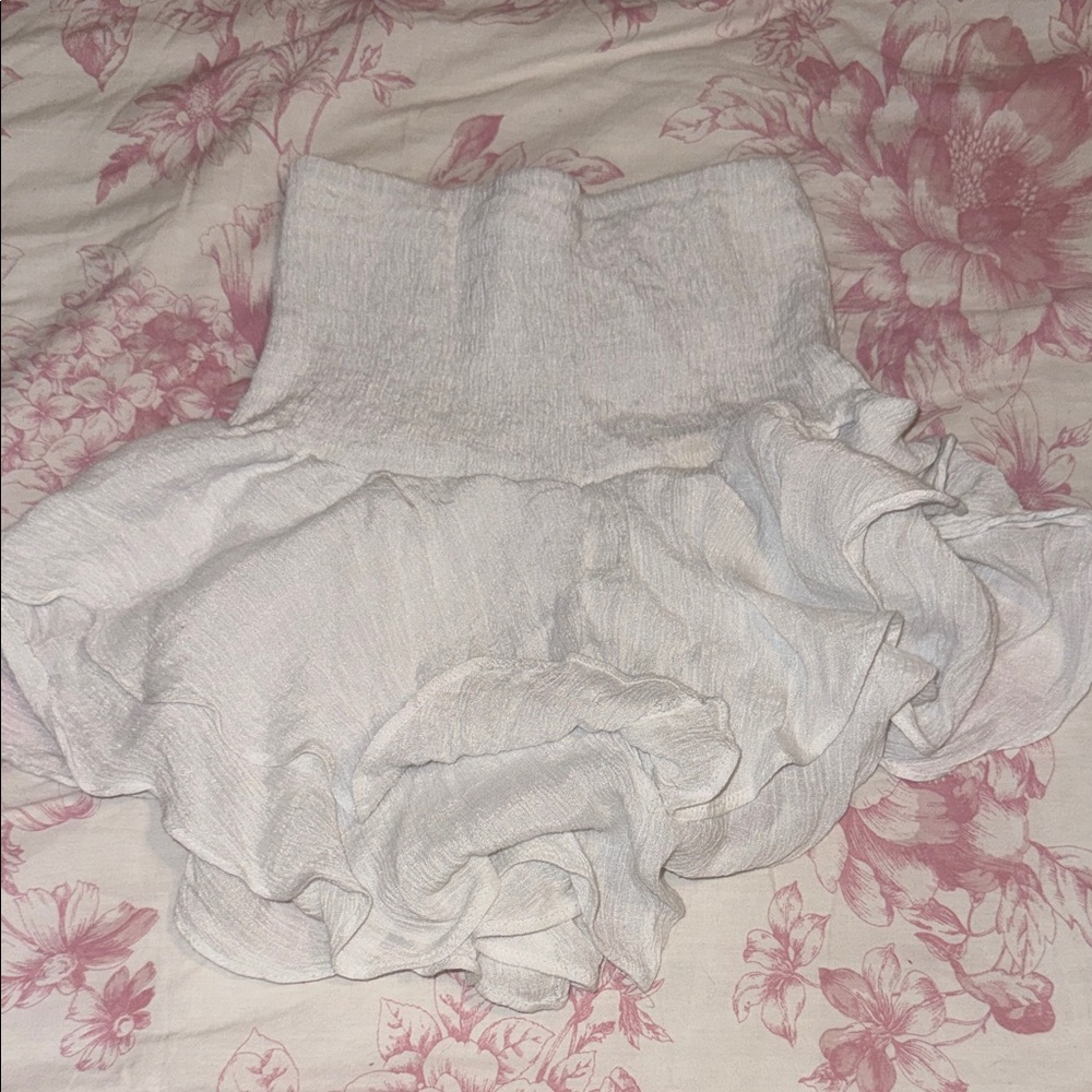 White Ruffled Skirt